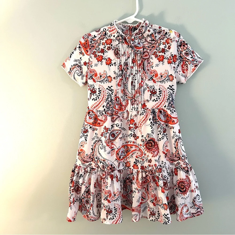 Janie & Jack The Maya Dress White Paisley. Size 5. - Picture 3 of 15